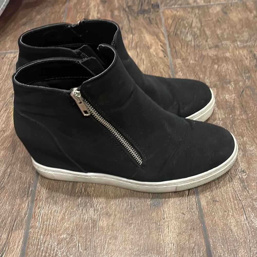 Black high top sneaker